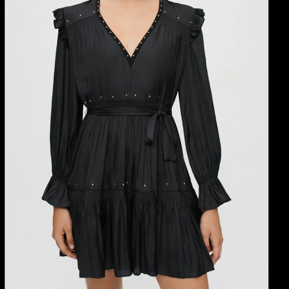 maje Rinode Noir Dress Size 40